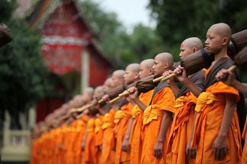 ภาพ No.8784:พิธีประดิษฐานองค์พระประธาน ณ วัดป่าหมาก อ.แม่ลาน้อย จ.แม่ฮ่องสอน