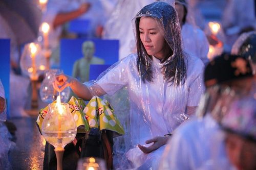 ภาพ No.9211:พิธีอัญเชิญรูปหล่อทองคำหลวงปู่ วันครูวิชชาธรรมกาย 2556