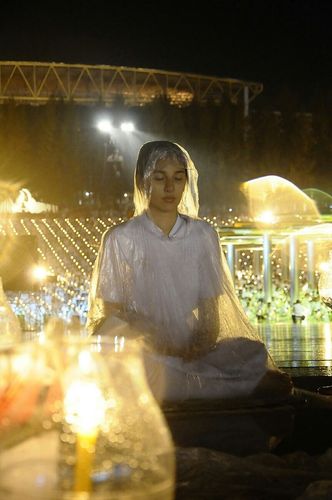 ภาพ No.9221:พิธีอัญเชิญรูปหล่อทองคำหลวงปู่ วันครูวิชชาธรรมกาย 2556