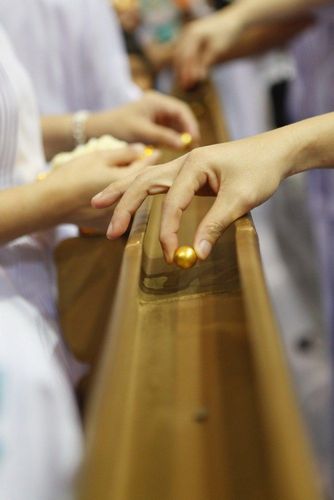 ภาพ No.9326:พิธีหล่อรูปเหมือนหลวงปู่วัดปากน้ำด้วยทองคำ องค์ที่ 7