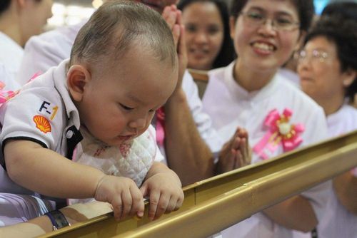 ภาพ No.9339:พิธีหล่อรูปเหมือนหลวงปู่วัดปากน้ำด้วยทองคำ องค์ที่ 7