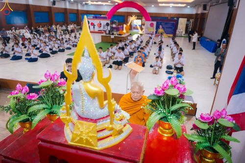 ภาพ No.106592:วันรวมพลังเด็กดี V-star ผู้นำฟื้นฟูศีลธรรมโลก จังหวัดสมุทรสาคร วันพฤหัสบดีที่ 28 ธันวาคม พ.ศ. 2566 ณ โรงเรียนสมุทรสาครวิทยาลัย อำเภอเมือง จังหวัดสมุทรสาคร