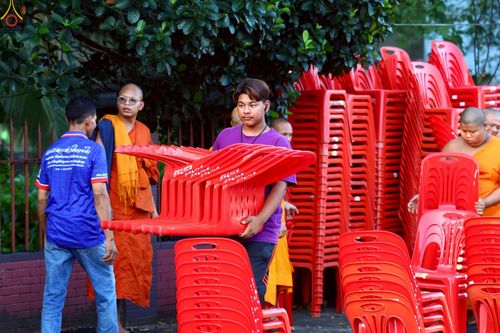 ภาพ No.236779:วันที่ 26-27 กรกฎาคม พ.ศ. 2568 ภาพการเตรียมงาน - เก็บงาน มหาสังฆทานครั้งยิ่งใหญ่ ตักบาตรพระ 1,000 รูป ทำบุญเมืองพัทลุง