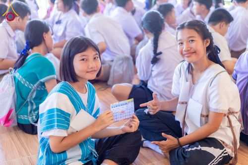 ภาพ No.184148:กิจกรรมวันรวมพลังเด็กดี V-Star จังหวัดตาก ประจำปี 2567  วันที่ 6 ธันวาคม พ.ศ. 2567 ณ วัดดอนเจดีย์ อ.พบพระ จ.ตาก