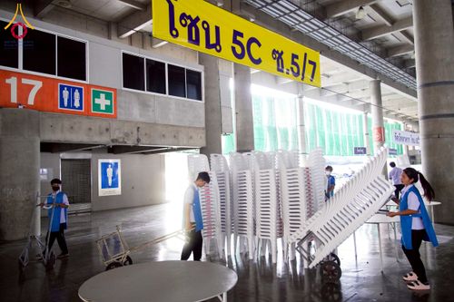 ภาพ No.217687:วันที่ 2-14 เมษายน พ.ศ. 2568 เจ้าหน้าที่เตรียมงานวันคุ้มครองโลก ชุดที่ 1 วัดพระธรรมกาย จ.ปทุมธานี