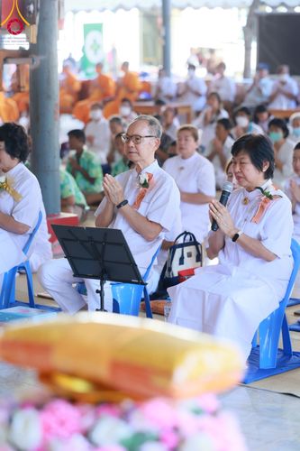 ภาพ No.106546:พิธีทอดผ้าป่าทำนุบำรุงศาสนสถาน ณ วัดใหม่นพรัตน์ ต.เนินมะปราง  อ.สองพี่น้อง จ.สุพรรณบุรี วันที่ 5 มกราคม พ.ศ. 2567