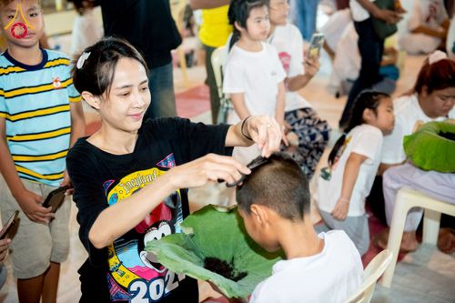 ภาพ No.214257:วันอาทิตย์ที่ 30 มีนาคม พ.ศ. 2568  พิธีปลงผมสามเณรฟื้นฟูทั่วไทย ณ มหารัตนวิหารคด คอร์ 22 วัดพระธรรมกาย จ.ปทุมธานี