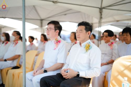 ภาพ No.141749:พิธีประดิษฐานลูกนิมิตมหาสมบัติ  ผูกสีมา สถาปนาอุโบสถ "บูชาธรรม 80 ปี หลวงพ่อธัมมชโย" ณ วัดพระธรรมกายโทชิหงิ ประเทศญี่ปุ่น วันอาทิตย์ที่ 16 มิถุนายน พ.ศ. 2567