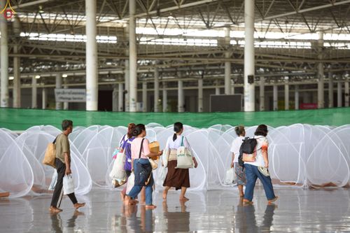 ภาพ No.225172:วันที่ 20 - 27 เมษายน พ.ศ. 2568 "ภาพแห่งความปลื้มที่ไม่มีวันจบ" คณะสงฆ์สามเณร เจ้าหน้าที่ และสาธุชน ร่วมแรงร่วมใจกันเตรียมงานและเก็บงาน เพื่อวันคุ้มครองโลก พิธีถวายมหาสังฆทานคณะสงฆ์ 40,000 กว่าวัดทั่วประเทศ