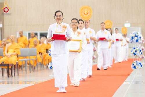 ภาพ No.346677:วันพฤหัสบดี 27 สิงหาคม พ.ศ.2569 พิธีมอบรางวัลแก่สามเณรทรงพระปาฏิโมกข์ปีที่ 4/2569