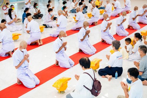 ภาพ No.65611:พิธีปลงผม และพิธีขอขมามอบผ้าไตร นาคธรรมทายาท ในโครงการอุปสมบทบูชาธรรม มหาปูชนียาจารย์ประจำปี 2565 ณ ศูนย์ปฏิบัติธรรมภาคใต้ บางกล่ำ จ.สงขลา วันที่ 19 พฤศจิกายน พ.ศ. 2565