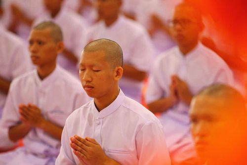 ภาพ No.11049:ประมวลภาพพิธีบรรพชาและคล้องอังสะ วันเสาร์ที่ 5 เมษายน 2557