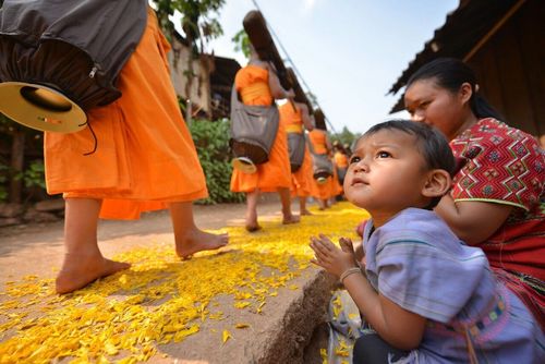 ภาพ No.11135: ธุดงค์อัญเชิญพระบรมธาตุประดิษฐาน ณ เจดีย์น้อยดอยสวรรค์ วัดแม่ขิง