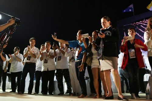 ภาพ No.11105:ประมวลภาพพิธีจุดประทีปเพื่อสันติภาพโลกครั้งที่ 2 ที่ประเทศฟิลิปปินส์