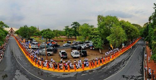 ภาพ No.11224:ประมวลภาพธุดงค์ธรรมชัยอัญเชิญพระบรมธาตุ วันที่ 7 พ.ค. 2557 จ.พระนครศรีอยุธยา