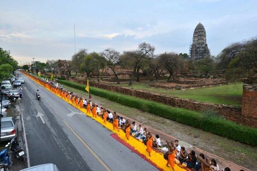 ภาพ No.11226:ประมวลภาพธุดงค์ธรรมชัยอัญเชิญพระบรมธาตุ วันที่ 7 พ.ค. 2557 จ.พระนครศรีอยุธยา