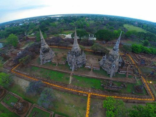 ภาพ No.11232:ประมวลภาพธุดงค์ธรรมชัยอัญเชิญพระบรมธาตุ วันที่ 7 พ.ค. 2557 จ.พระนครศรีอยุธยา