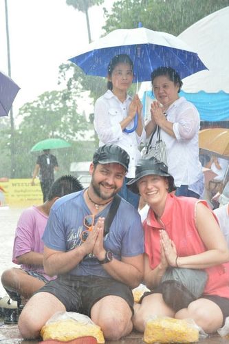 ภาพ No.11237:ประมวลภาพธุดงค์ธรรมชัยอัญเชิญพระบรมธาตุ วันที่ 7 พ.ค. 2557 จ.พระนครศรีอยุธยา