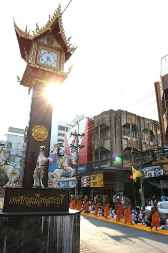 ภาพ No.11288:ประมวลภาพธุดงค์ธรรมชัยอัญเชิญพระบรมธาตุ วันที่ 8 พ.ค. 2557 จ.สระบุรี