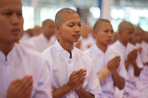 ภาพ No.36894:พิธีบรรพชา กล่าวคำขอบรรพชา และคล้องอังสะ