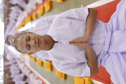 ภาพ No.36748:พิธีบรรพชา กล่าวคำขอบรรพชา และคล้องอังสะ