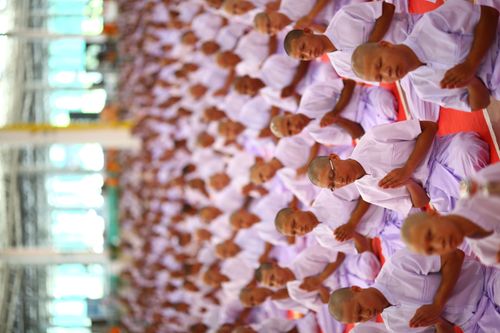 ภาพ No.36736:พิธีบรรพชา กล่าวคำขอบรรพชา และคล้องอังสะ