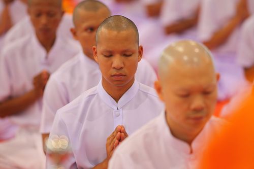 ภาพ No.36831:พิธีบรรพชา กล่าวคำขอบรรพชา และคล้องอังสะ