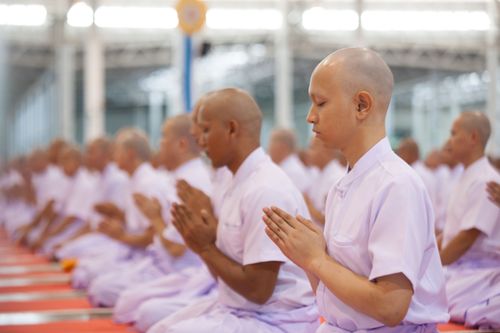 ภาพ No.36896:พิธีบรรพชา กล่าวคำขอบรรพชา และคล้องอังสะ