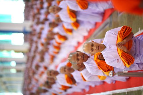 ภาพ No.36737:พิธีบรรพชา กล่าวคำขอบรรพชา และคล้องอังสะ