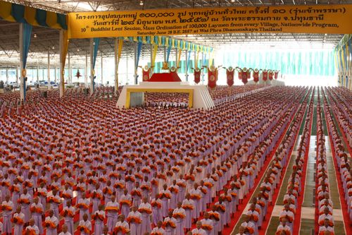 ภาพ No.36797:พิธีบรรพชา กล่าวคำขอบรรพชา และคล้องอังสะ