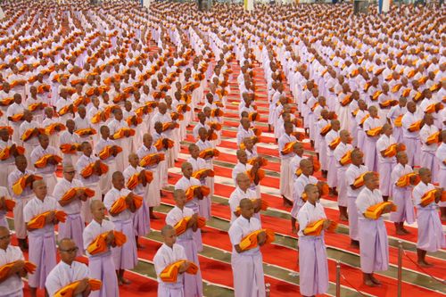 ภาพ No.36855:พิธีบรรพชา กล่าวคำขอบรรพชา และคล้องอังสะ