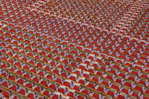 ภาพ No.36727:พิธีบรรพชา กล่าวคำขอบรรพชา และคล้องอังสะ