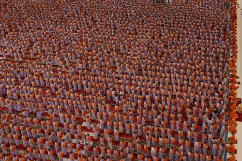 ภาพ No.36735:พิธีบรรพชา กล่าวคำขอบรรพชา และคล้องอังสะ