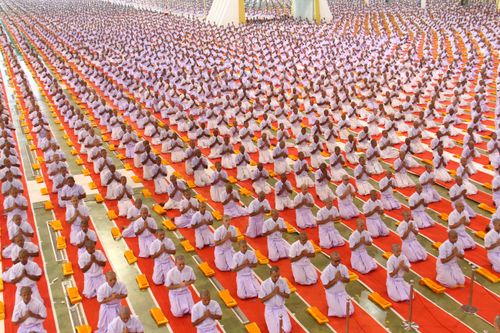 ภาพ No.36859:พิธีบรรพชา กล่าวคำขอบรรพชา และคล้องอังสะ