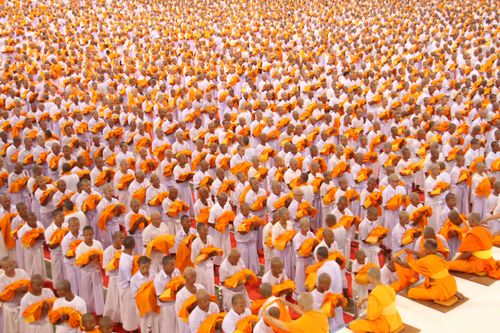 ภาพ No.36856:พิธีบรรพชา กล่าวคำขอบรรพชา และคล้องอังสะ