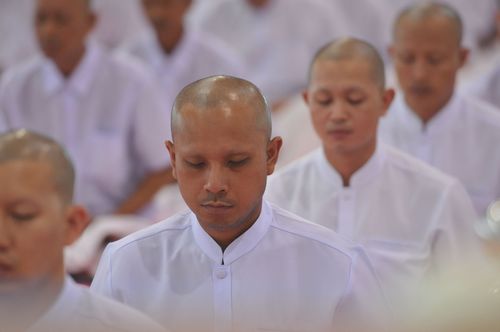 ภาพ No.36773:พิธีบรรพชา กล่าวคำขอบรรพชา และคล้องอังสะ