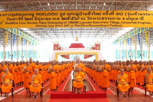 ภาพ No.11572:พิธีบรรพชาโครงการอุปสมบทหมู่ 100,000 รูป ทุกหมู่บ้านทั่วไทย ครั้งที่ 10 (รุ่นเข้าพรรษา)