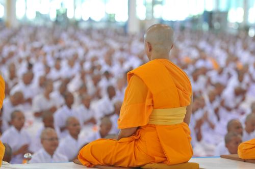 ภาพ No.36783:พิธีบรรพชา กล่าวคำขอบรรพชา และคล้องอังสะ