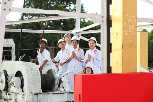 ภาพ No.11966:ประมวลภาพพิธีโปรยทรายและตอกเสาเข็มมงคล "พระมหาเจดีย์ทัตตชีโว"