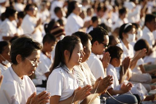 ภาพ No.11986:ประมวลภาพพิธีโปรยทรายและตอกเสาเข็มมงคล "พระมหาเจดีย์ทัตตชีโว"