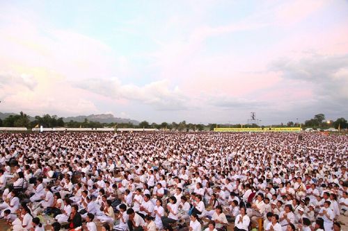 ภาพ No.11985:ประมวลภาพพิธีโปรยทรายและตอกเสาเข็มมงคล "พระมหาเจดีย์ทัตตชีโว"
