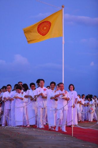 ภาพ No.11989:ประมวลภาพพิธีโปรยทรายและตอกเสาเข็มมงคล "พระมหาเจดีย์ทัตตชีโว"