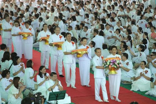 ภาพ No.11993:ประมวลภาพพิธีโปรยทรายและตอกเสาเข็มมงคล "พระมหาเจดีย์ทัตตชีโว"