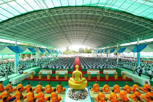 ภาพ No.11996:ประมวลภาพพิธีโปรยทรายและตอกเสาเข็มมงคล "พระมหาเจดีย์ทัตตชีโว"