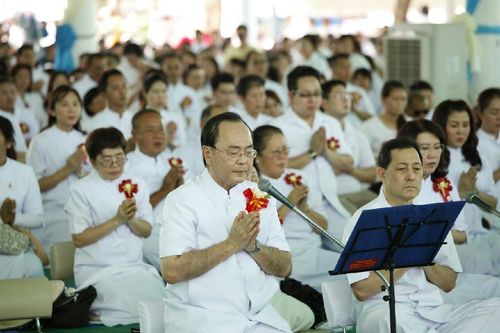 ภาพ No.11995:ประมวลภาพพิธีโปรยทรายและตอกเสาเข็มมงคล "พระมหาเจดีย์ทัตตชีโว"