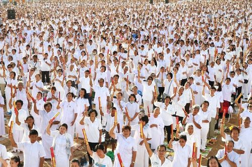 ภาพ No.12004:ประมวลภาพพิธีโปรยทรายและตอกเสาเข็มมงคล "พระมหาเจดีย์ทัตตชีโว"