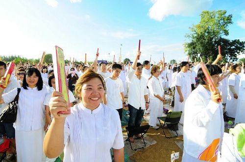 ภาพ No.12009:ประมวลภาพพิธีโปรยทรายและตอกเสาเข็มมงคล "พระมหาเจดีย์ทัตตชีโว"