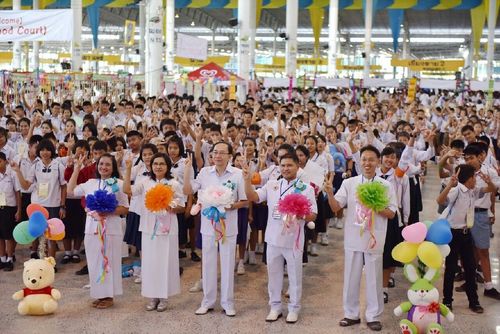 ภาพ No.12066:ประมวลภาพวันรวมพลังเด็กดี V-Star ผู้นำฟื้นฟูศีลธรรมโลก ครั้งที่ 9