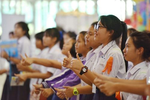 ภาพ No.12081:ประมวลภาพวันรวมพลังเด็กดี V-Star ผู้นำฟื้นฟูศีลธรรมโลก ครั้งที่ 9