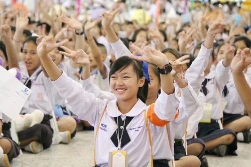 ภาพ No.12083:ประมวลภาพวันรวมพลังเด็กดี V-Star ผู้นำฟื้นฟูศีลธรรมโลก ครั้งที่ 9